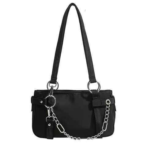 Niche Design New Cool Girl Motorcycle Underarm High-end Fashion Trend Chain Handbag Shoulder Bag