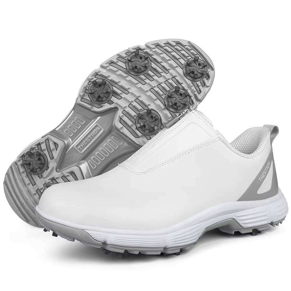 Latest High Quality Women Golf Hot Selling Fashionable Style Leather Upper Zipper Sport Shoes