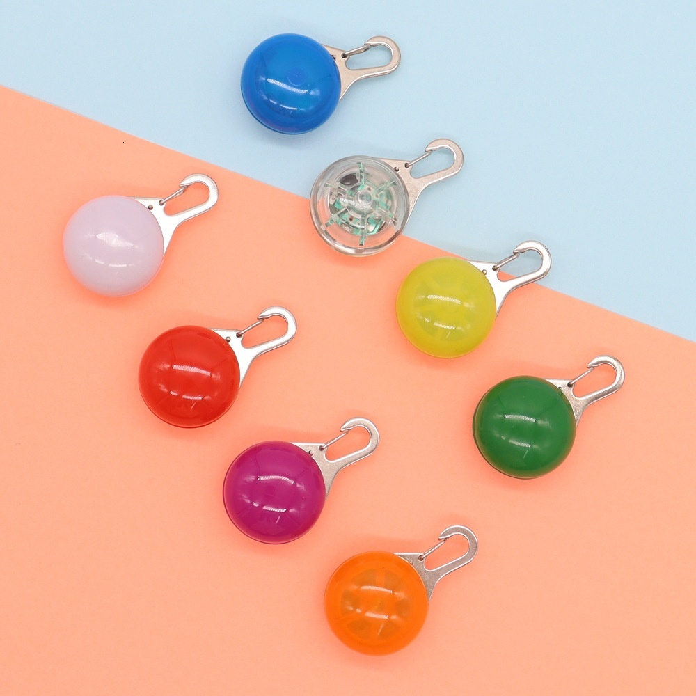 TEMU Pet Light-Up Pendant LED Night Accessories Silicone Parts Hanging Decoration Anti-Lost Dog Walking Light