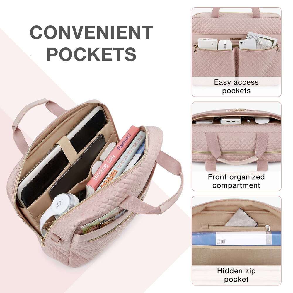 BAGSMART Laptop For Women 15.6 17.3 Inch Book Air Pro 13 15 Case Notebook Pouch Computer Handbag Briefcase Work Bag