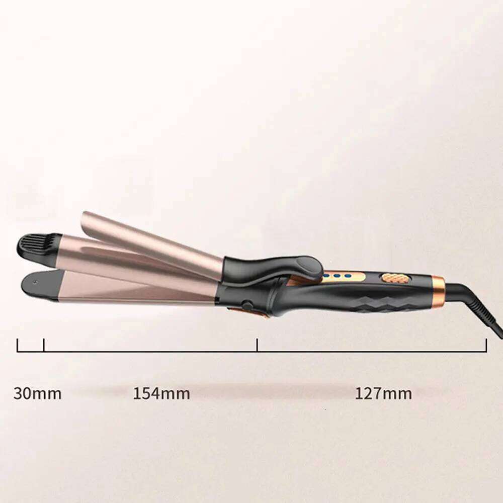 Curler Straightener Professional Curling Iron Heated Hair Styling Anti-Scald Thermal Brush Curl Wand