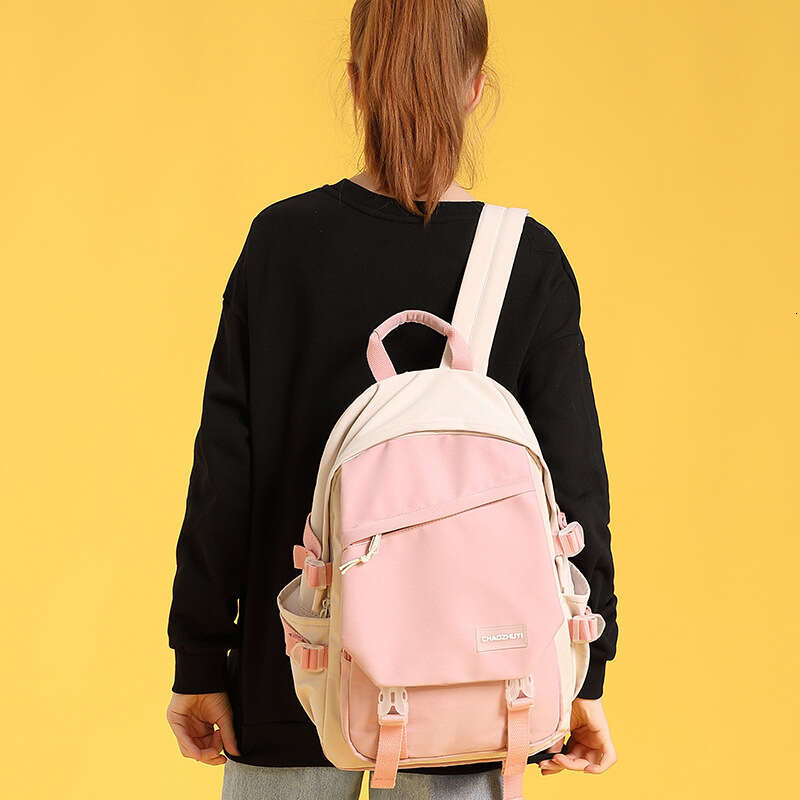 Women Fashion Korean Harajuku Ins Style Simple Lightweight Trendy Versatile Student Backpack For Middle School Students