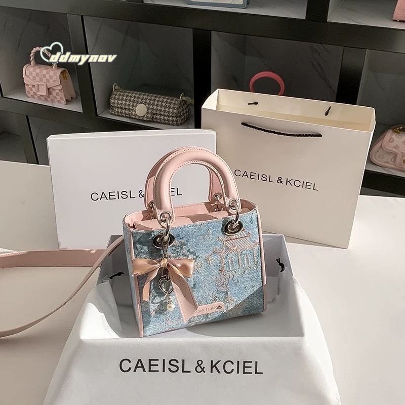 High-end Tassel Bag for Women Gradient 2024 Princess Diana New Handbag ddmynov