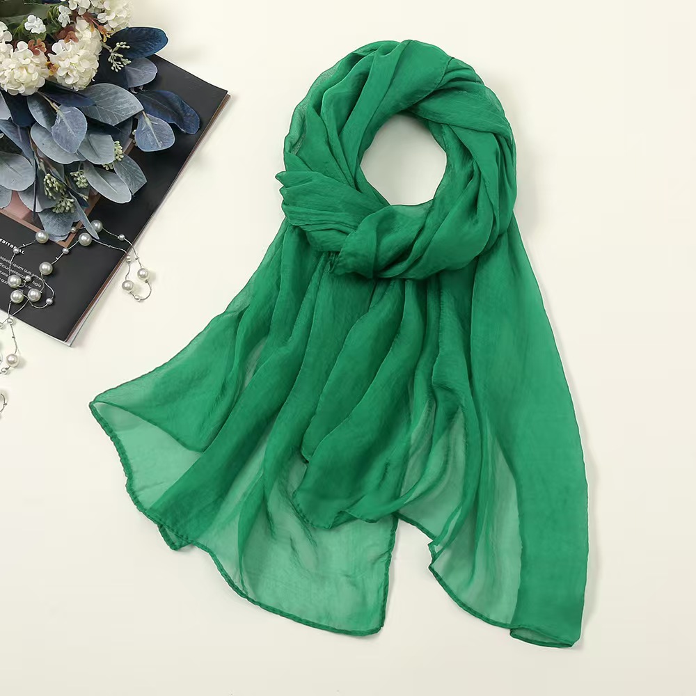 T936 New lazy chiffon scarf plus magnetic buckle integrated ladies' headscarf fashionable and convenient suit