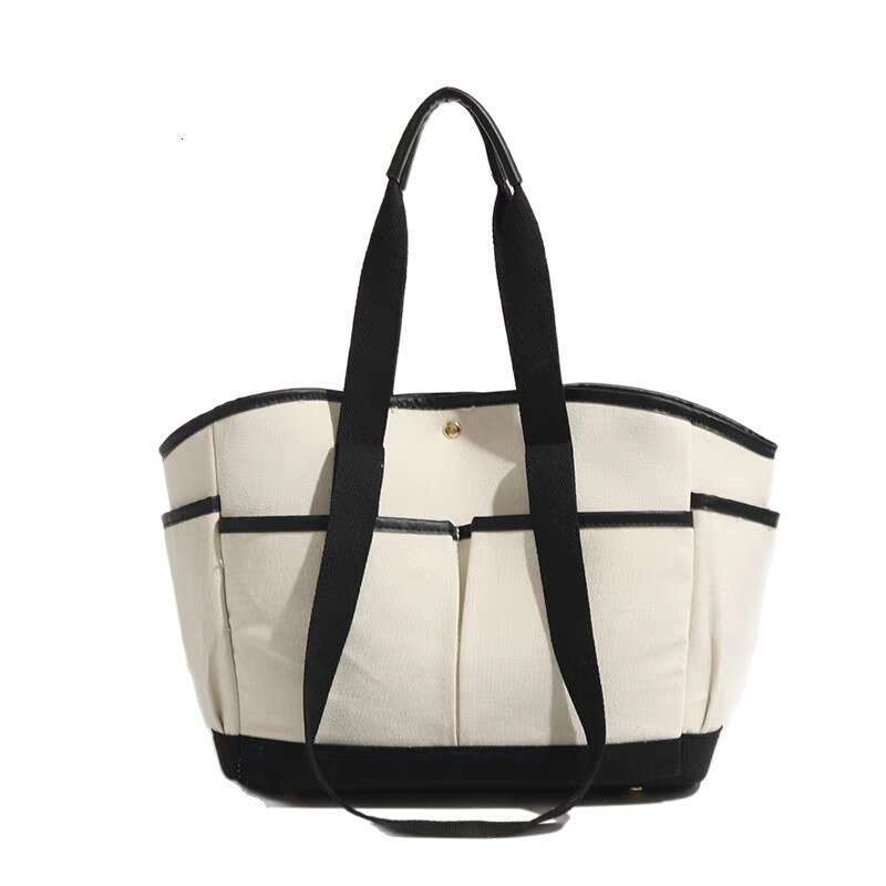 Korean Style Mommy Large Capacity Tote Mother and Baby Outing Casual Versatile Lightweight Multi-Compartment Multi-Functional Canvas Bag