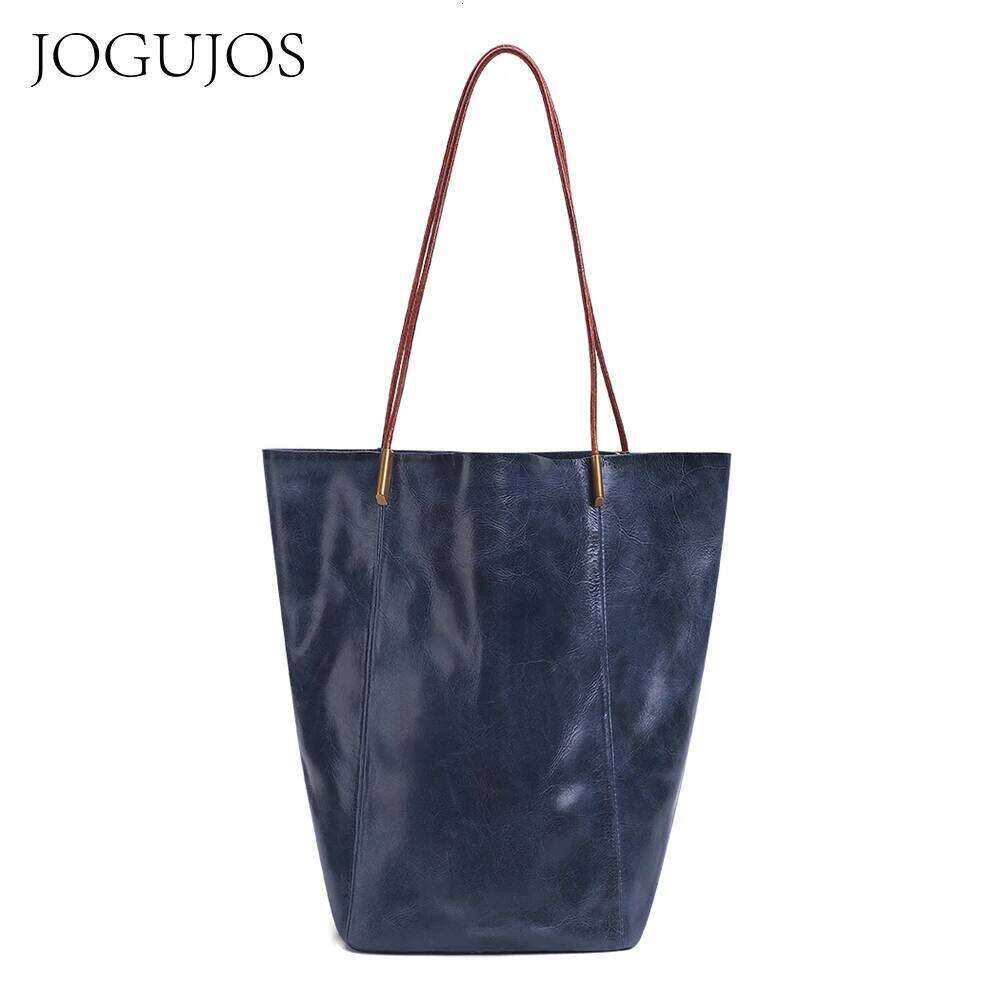 JOGUJOS Genuine Handbags Women Ladies Fashion Designer Shoulder Bag Tote Bags Real Leather Sac A Main