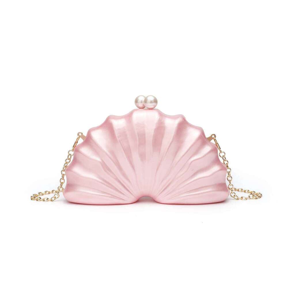 2024 Designer Acrylic Shell Clutch Bag - Unique Women's Shoulder Crossbody Purse for Wedding Party Evening Dinner