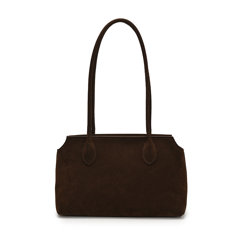 Free Shipping Women's Frosted Underarm Tote Bag Fashionable And Minimalist Designer Handbag Versatile Retro Shoulder Bag Shopping Bag
