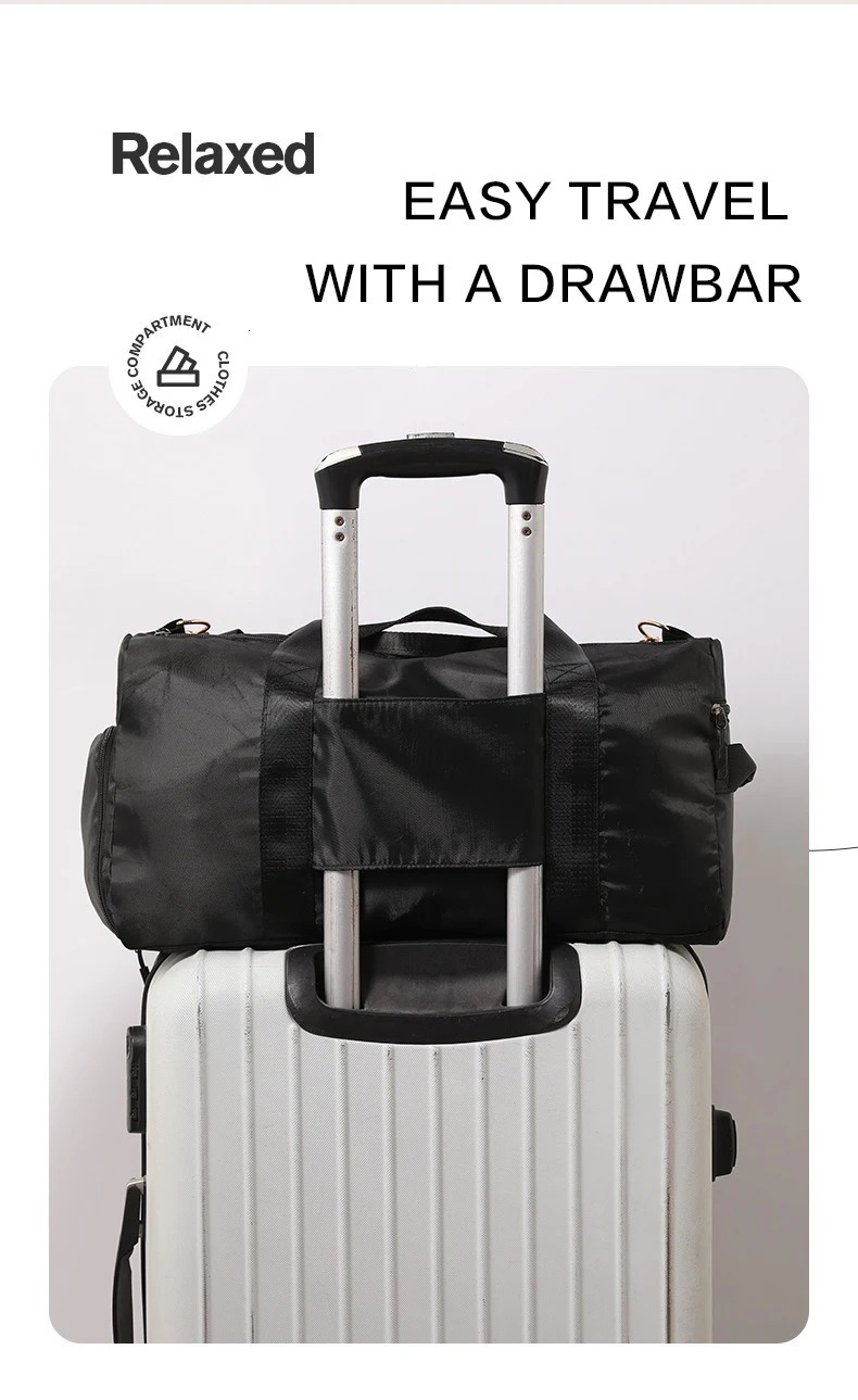 Travel luggage bag handheld dry wet dualuse fitness yoga storage cool sports swimming bag 250605