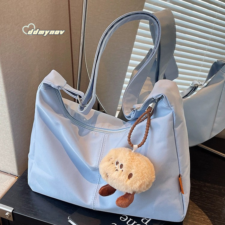 Women's Spring Summer New Crossbody Versatile Simple Shoulder Bag Korean Style College Student Commuter Backpack ddmynov