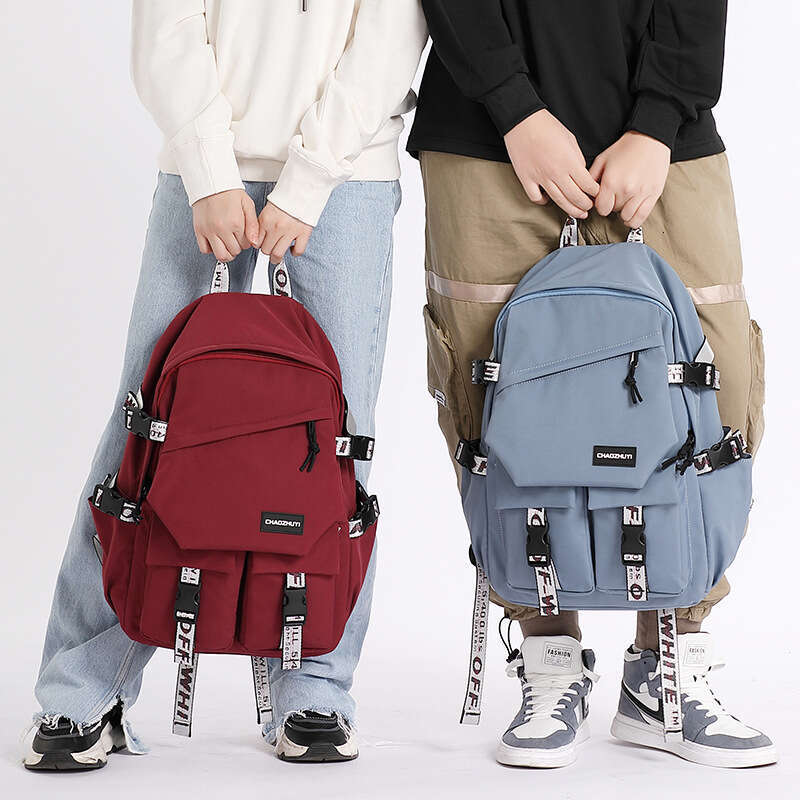 For Girls Ins Style Cute New High College Middle School Student Backpack Unisex Trendy Brand Large Capacity Double Shoulder Bag