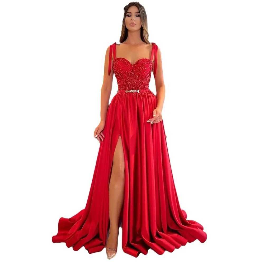 2025 Summer New Womens Clothing Socialite Style Elegant Sexy Long Dress With Sequins Embellishment For Prom And Evening PartiesXJ250610