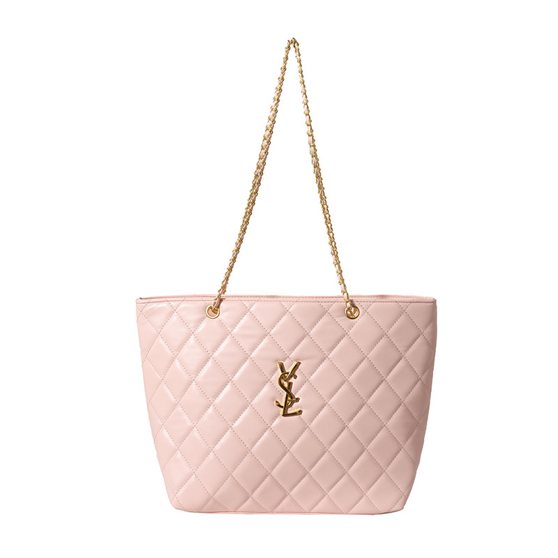 Designer bag free shipping 2025 new fashion light luxury high-end texture printed large capacity bucket bag, single shoulder crossbody bag for women