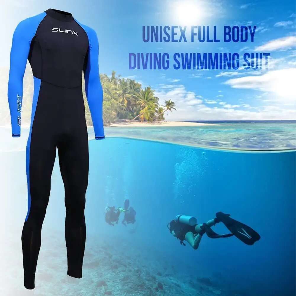 Full Body Surf Suit, UV Protection, Long Sleeve, One Piece Swimwear, Snorkeling Surfing, Scuba Diving, Swimming, Kayaking