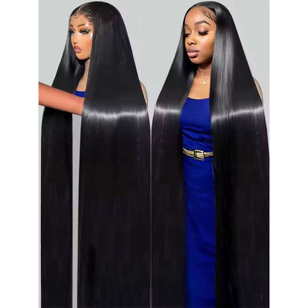360 HD Frontal 180% 13x6 13x4 Straight Front Brazilian 100% Human Hair Wigs For Women 4x4 Lace Closure Wig