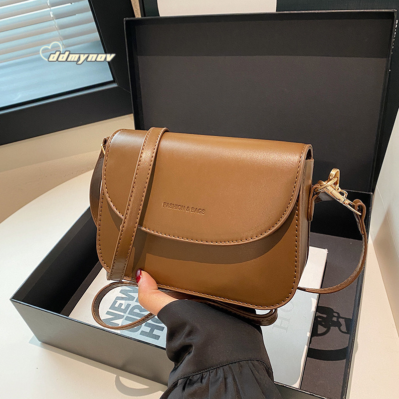 Trendy High-End Small Square for Women 2024 New Fashion Shoulder Simple Crossbody Bag ddmynov