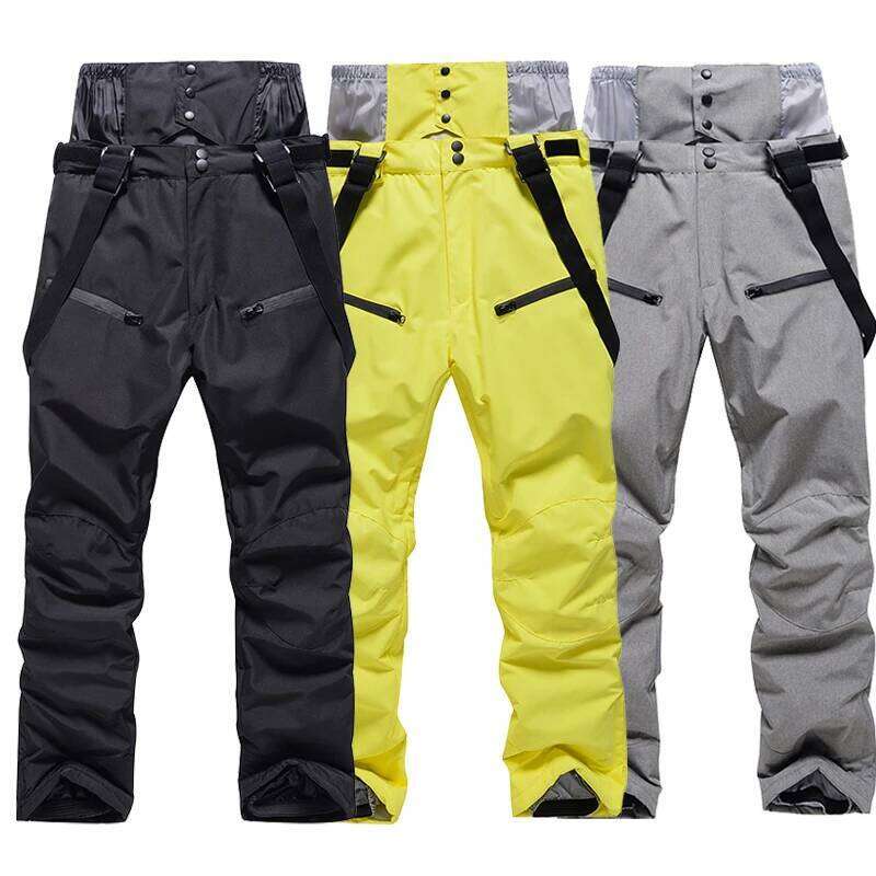 Winter Unisex Ski Windproof Waterproof Snowboard Wear Outdoor Warm Snow Sports Pants Men Women Skiing Trousers