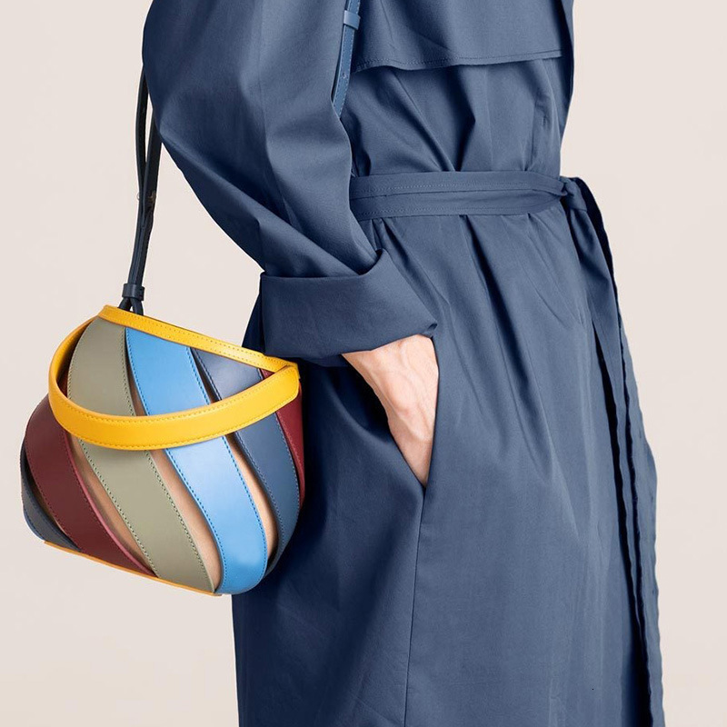 Free Shipping 2025 New Designer Bag Color Blocked Cross-border Niche Handbag Handheld Luxury Wallet High-quality Patch Shoulder Bag