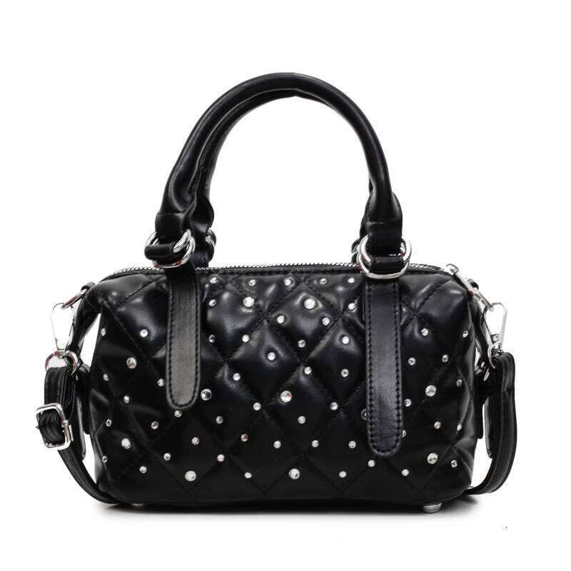 Designer Ladies' Dia Patterned PU Leather Boston Handbag Shoulder Tote Bag Bolsos De Mujer Bags For Woman