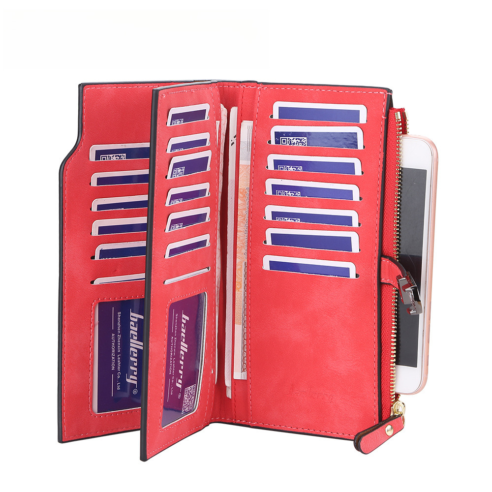 Free Shipping 2025 New Designer Bag Multi Card Slot Card Bag Multi Functional Zipper PU Phone Bag Exquisite And Practical Large Capacity Long Wallet