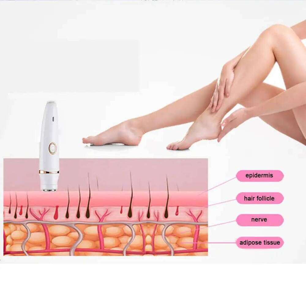 Gentle Painless Facial Remover 7 In 1 Hair Removal Compact And Portable Women Face Epilator White