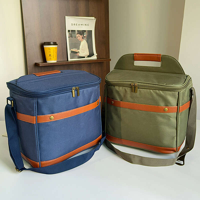 New Thickened Outdoor Oxford Cloth Insulated Cooler Picnic Ice Large Capacity Insulation Portable Lunch Bag