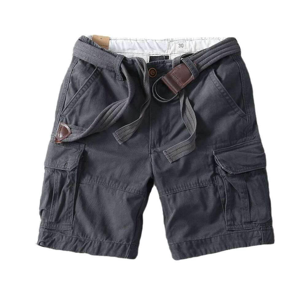 Camouflage Cargo Shorts Men Summer New Style Handsome Five-Point Straight Casual Mid-Length Pants B5