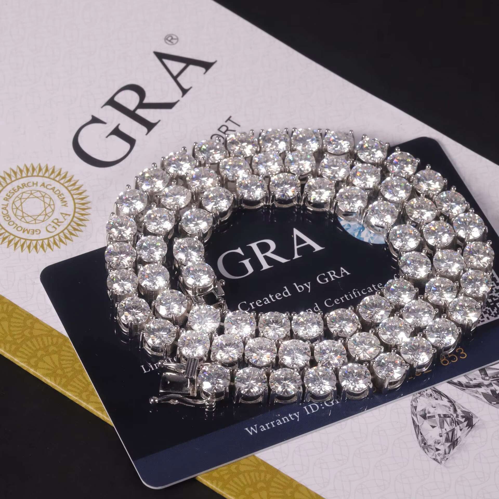 In Stock Moissanite Tennis Chain and Bracelet 2mm to 6.5mm Diamond Necklace 925 Sterling Silver Chain for Hip Hop Men Women