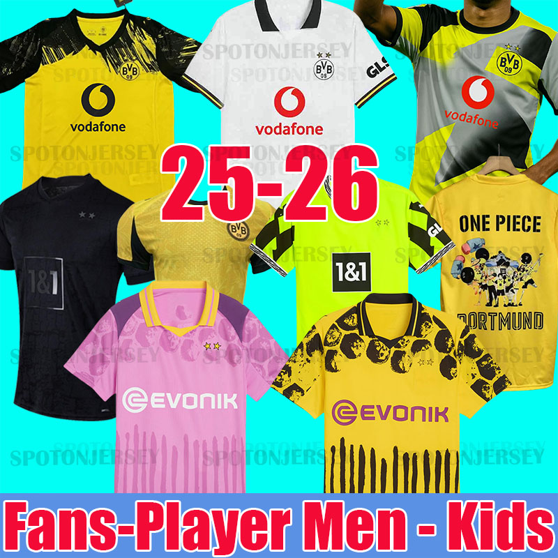 dortmund trikot soccer jerseys 25 BVBs Special HALLER 2025 2026 4th SABITZER football shirt ADEYEMI BRANDT All Black MOUKOKO MALEN men kids Kits Borussias trikots