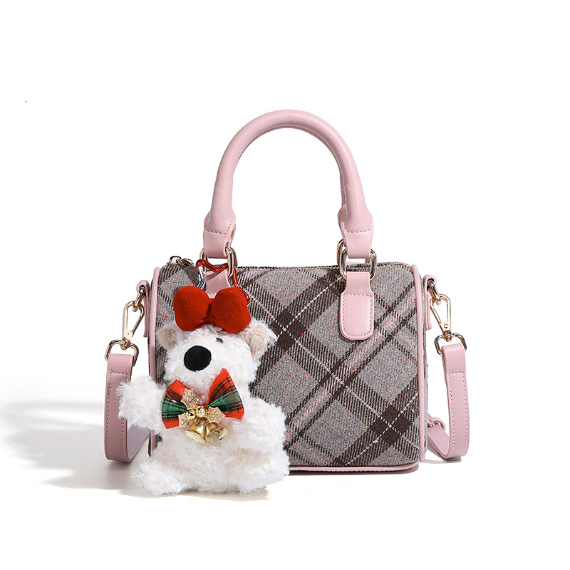 Free Shipping 2025 Spring New Pillow Bag Designer Bags For Luxury Women High-end Plaid Handbag Small Tote Shoulder Crossbody Bag