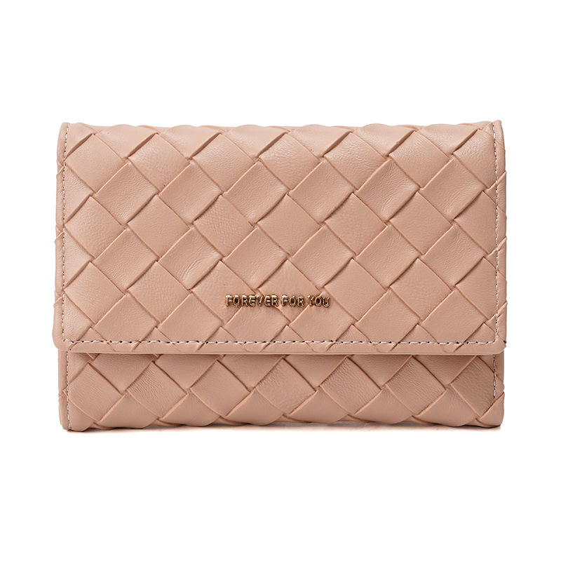 Free Shipping 2025 New Designer Bag Exquisite High-end Women's Wallet Woven Pattern Multifunctional Large Capacity Coin Bag Exquisite Practical C