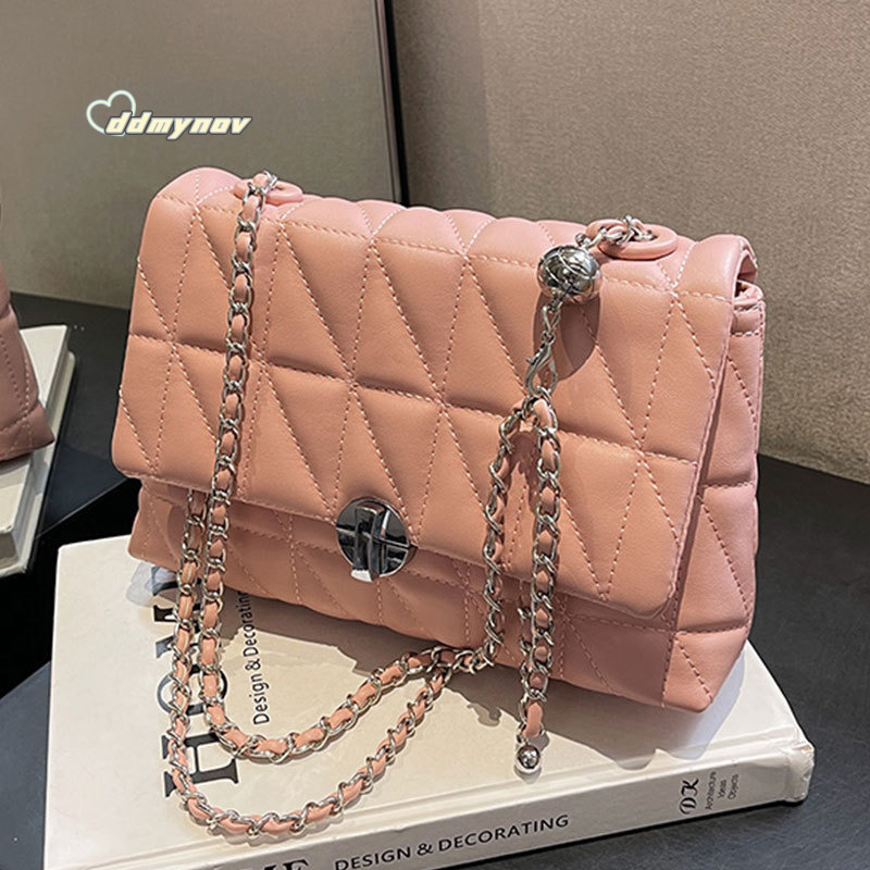High-Quality Versatile Summer Women's 2023 New Korean Style Quilted Elegant Chain Niche Super Popular Shoulder Underarm Bag ddmynov