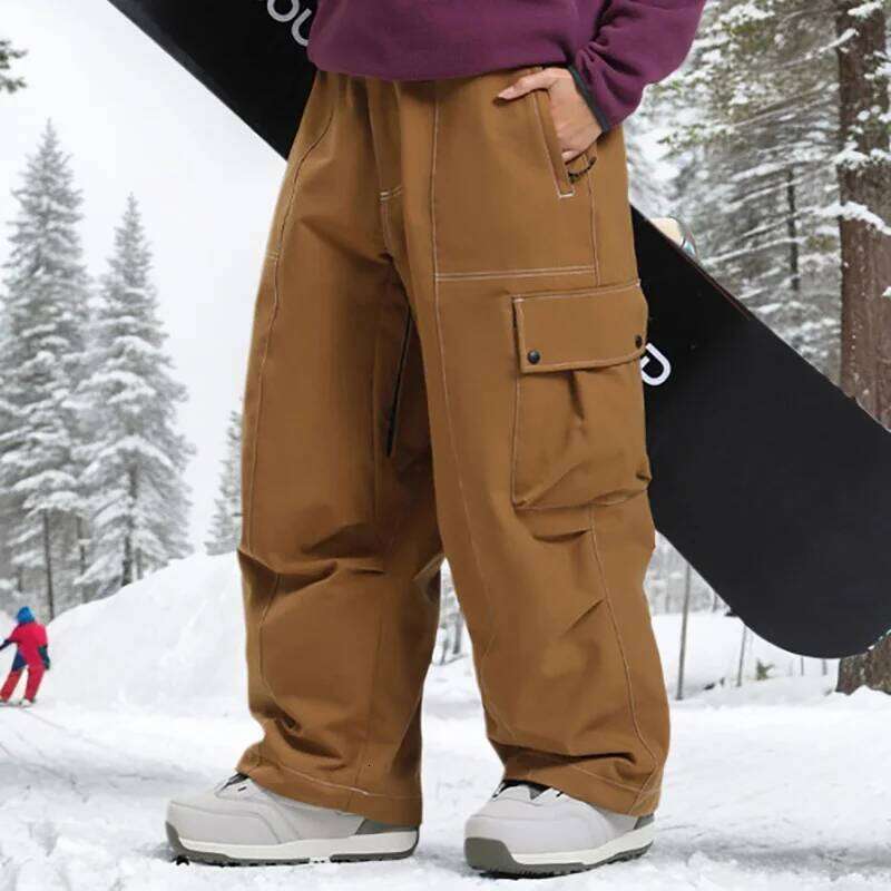 Oversize Winter Women Outdoor High Quality Windproof Waterproof Breathable Snow Trousers Ski Snowboarding Pants Men