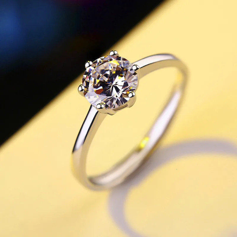 Korean Style Female Small Ring Fashion 925 Silver Gold Wedding Band Rings Promise Love Engagement Rings For Women 250610