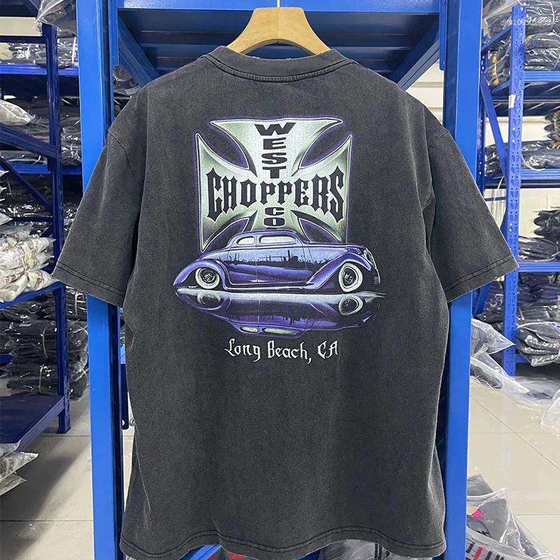 Mens T Shirts 2025 WestCoast Choppers Motorcycle Wind Long Beach Cotton Printed Short Sleeve High Quality
