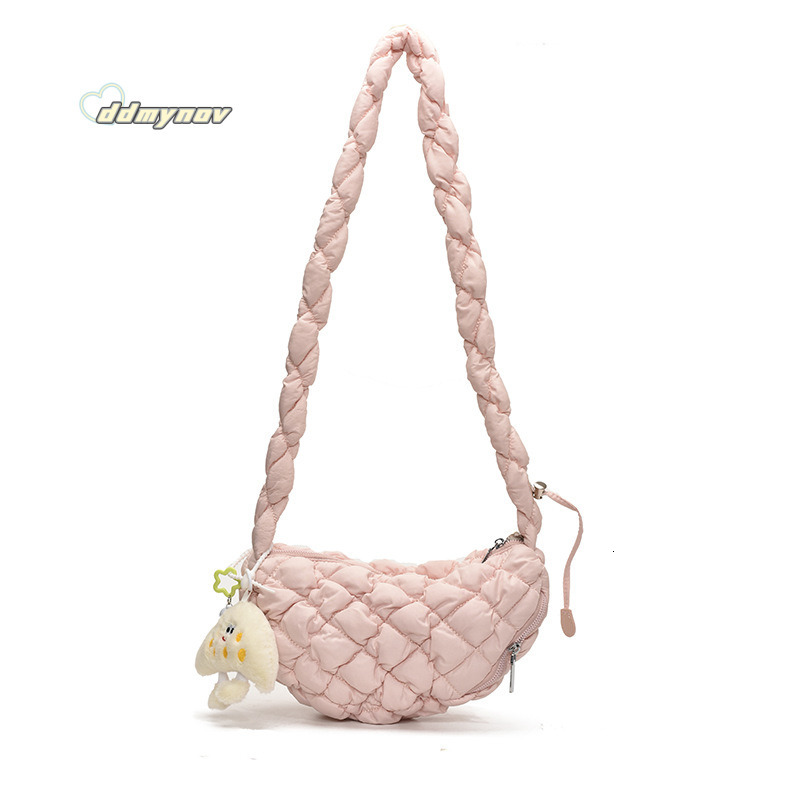Autumn Winter Versatile High-End Niche Crossbody for Women 2025 New Gradient Color Pleated Cloud Bag ddmynov