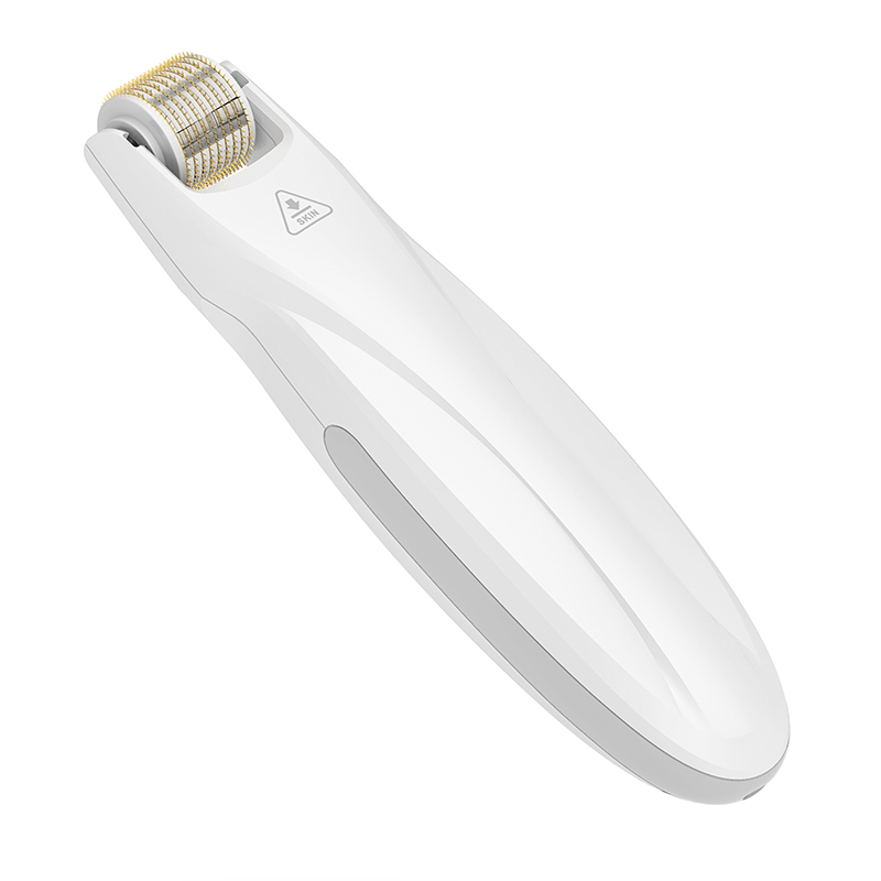 Micro Needling Bio Roller G5 EMS Muscle Stimulator with Red & Blue LED Lights - For Enhanced Hair Regrowth and Wrinkle Reduction