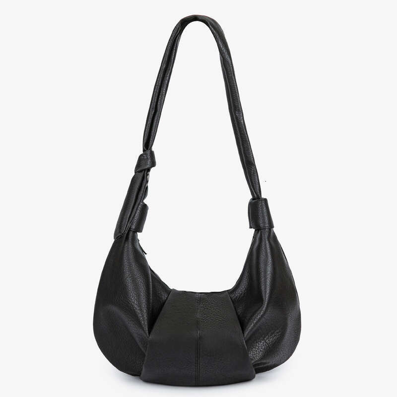 Korean Soft Leather Shoulder Wrinkled Lazy Style Large Capacity Dumpling Casual Versatile Commuter Crossbody Bag