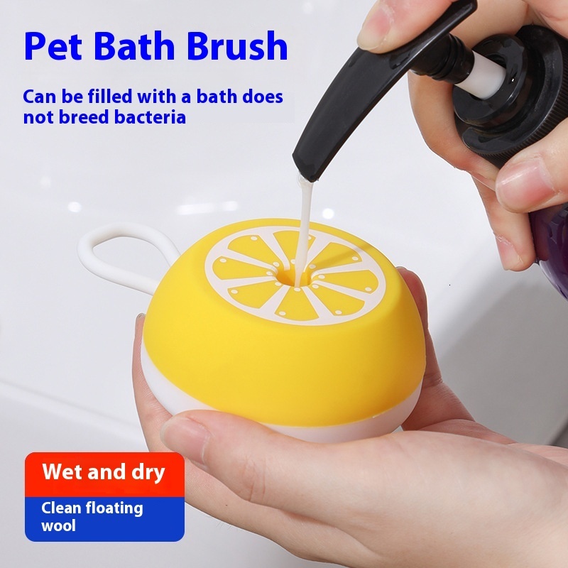 Pet Cleaning Massage Tool Silicone Bath Brush Cat Dog Supplies