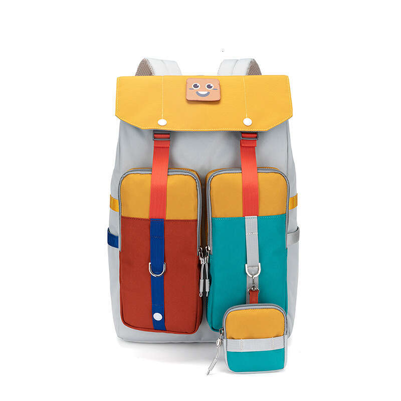 Ins Korean Style Niche Junior High School Student For Girls Cute Casual Fashion Versatile Flip Cover Travel Backpack