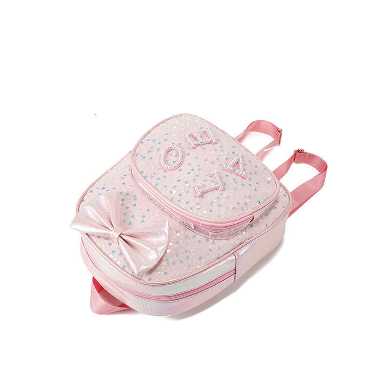 Bowknot Cute Children's 2025 Summer Sequin Cartoon Fresh Student Backpack