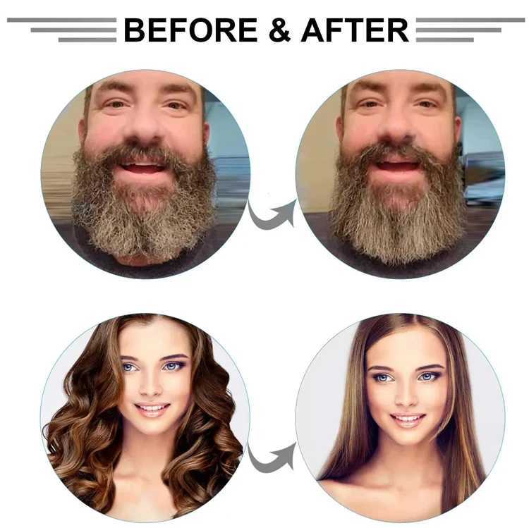 Electric Beard Comb Hair Straightener Brush Hot Hair Brushes Straightener Hair Anti-scalding Ceramic Beard Straightening Brush W250610
