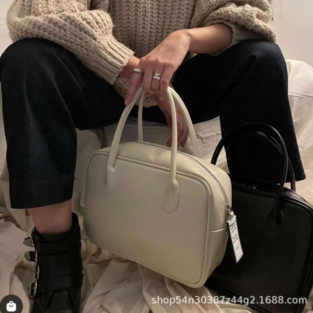 Korean NIEEH Small Square Genuine Leather Large Capacity Shoulder Handbag Crossbody Jennie Style Pillow Bag