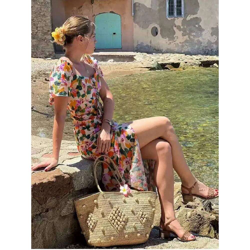 NEW Summer Women Large Capacity Shoulder Raffia Straw Basket Handbag Fashion Female Designer Beach Bag Shopper Tote