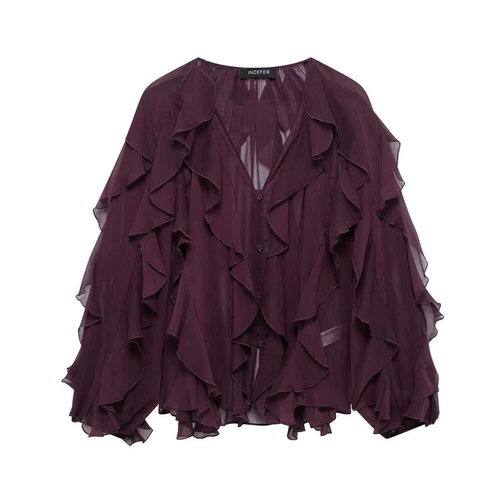 Spring New Style Layered Decor Solid Color Shirt4786063321 B5