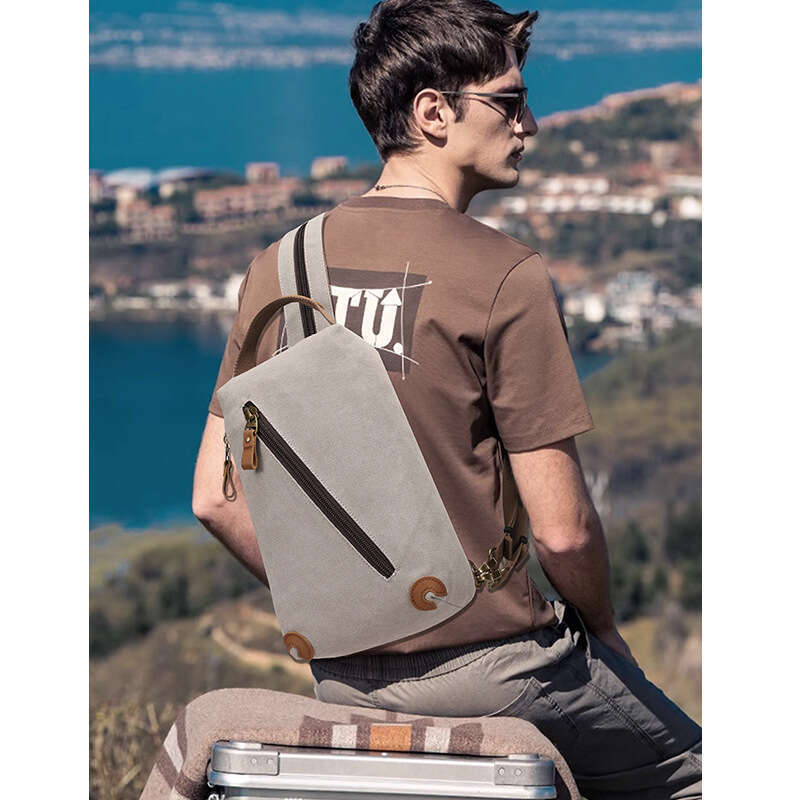 Men's Chest Trendy Single Shoulder Large Capacity Fashion Crossbody Bag Handbag Backpack