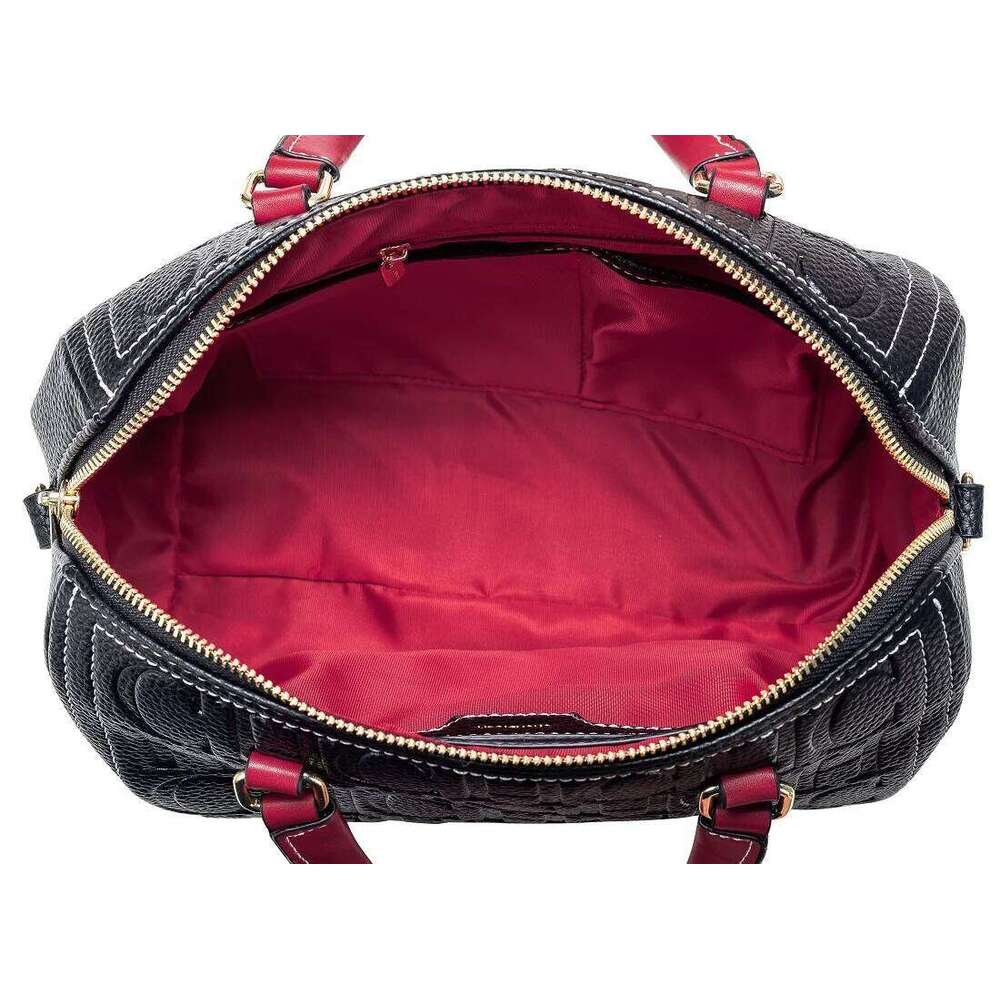 Women's Fashion Letter Print Handbag Shoulder Crossbody Large Capacity Boston Bag