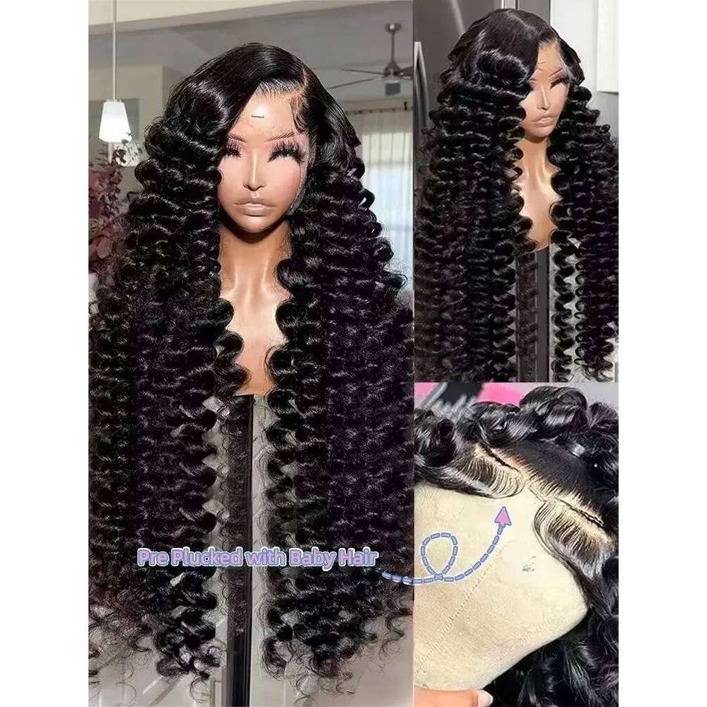 Mossily 30 40 Inch Waves 13x6 Hd Loose Deep Wave 13x4 Lace Frontal Human Hair Wig