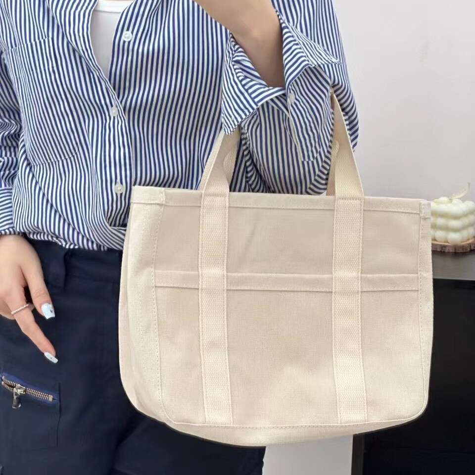 New Korean Style Casual Commuter Handbag Multifunctional Lightweight Mommy Canvas Large Capacity Tote Bag