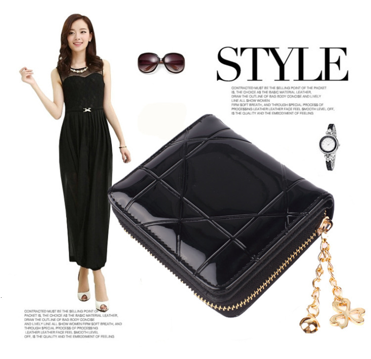 Free Shipping 2025 New Designer Bag Short Zipper Quilted Card Bag Leather Diamond Women's Wallet Exquisite Practical Trend Coin Purse